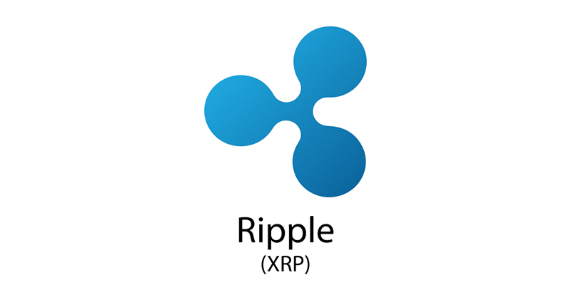 The Ripple cryptocurrency logo.