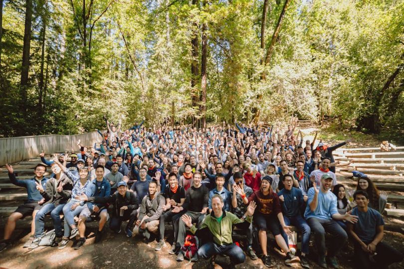 Samsara staff at an outdoor gathering