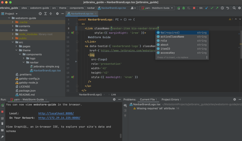 jetbrains webstorm hateoas