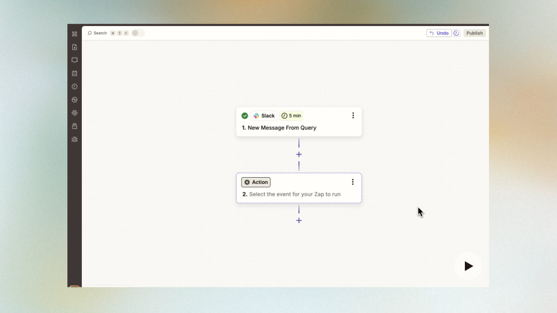 A screenshot of the Zapier platform