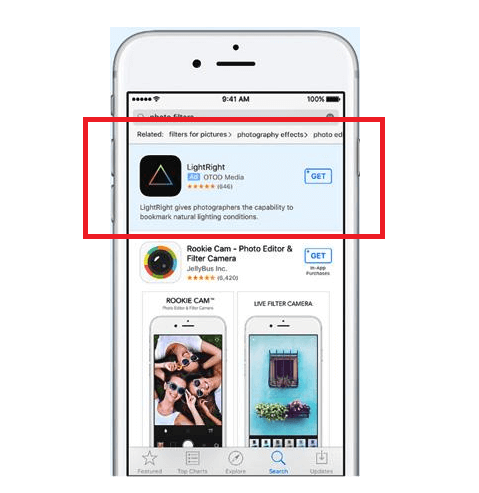 apple app ad