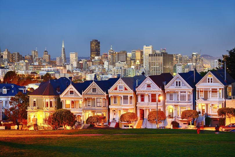 A row of homes in San Francisco.
