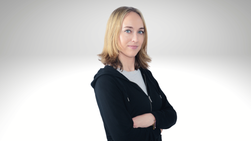 Sarah Nagy, CEO of Seek AI, poses for a photo