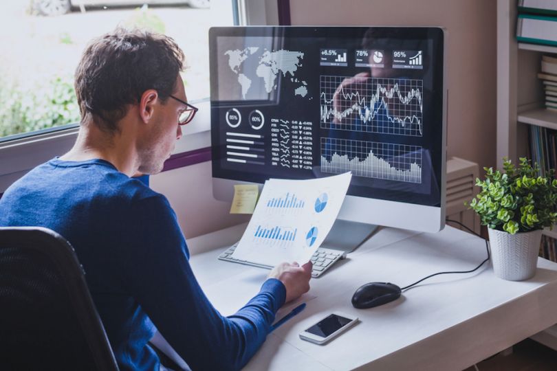Man examining data - Instana