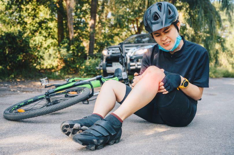 bicyclist injured by car
