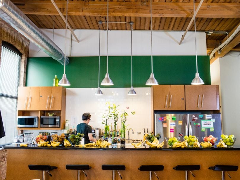 SPINS office kitchen Chicago