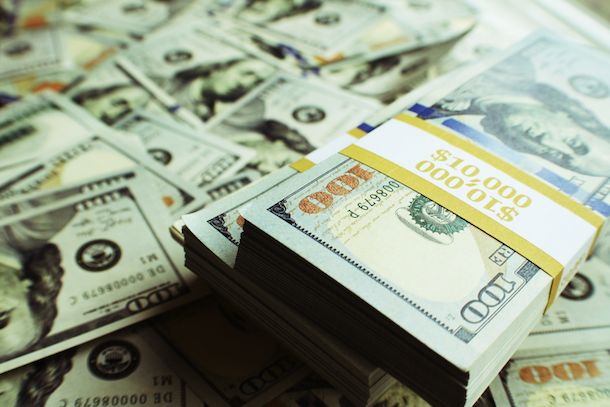 Stacks of money stock photo Chicago