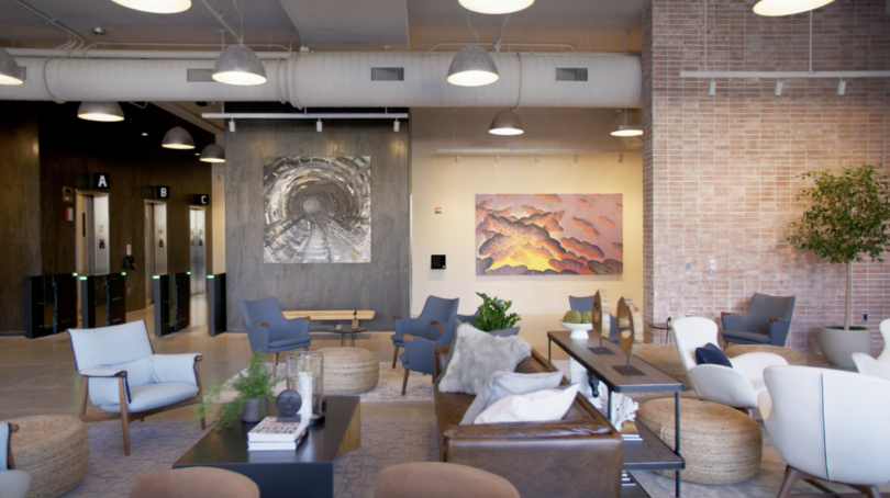 Syntellis’s new office space has lounge areas for employees to collaborate.