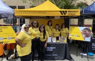 Western Union representatives at the 2023 Juneteenth Music Festival in Denver, CO.