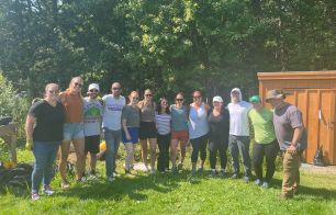 Needham based teammates volunteering at a local farm!