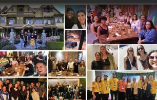 Collection of group images of Peeksters onsite with customers, at company social events, or conferences. 