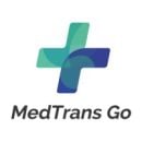 MedTrans Go Logo - blue and green medical cross symbol